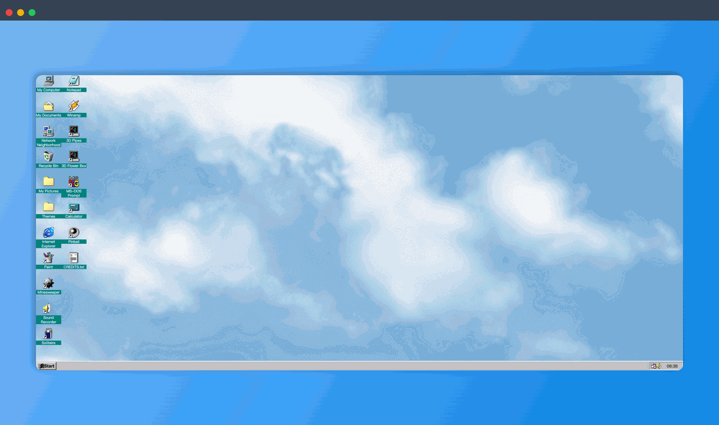 98.js：一个Windows 98 在线模拟器网站，经典音效，熟悉的扫雷、纸牌游戏，带你重温经典！