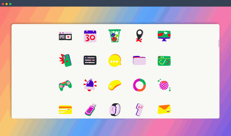 Open Stickers:免费精美插画贴纸的网站,可在个人或商业项目中随意使用,直接复制 SVG 代码或下载 PNG/SVG 文件