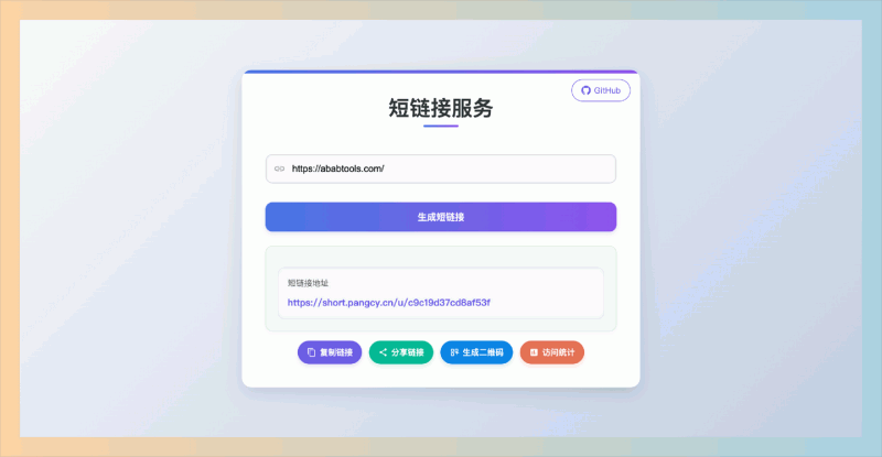 Short-Link:一款免费开源的短网址程序,免费提供URL缩短服务,提供快速、可靠且安全的链接管理