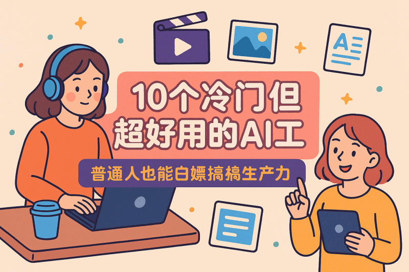 别只会用DeepSeek了！这10个AI冷门工具，剪音频、润色文案、翻译、PDF、抠图全搞定，全免费还贼香