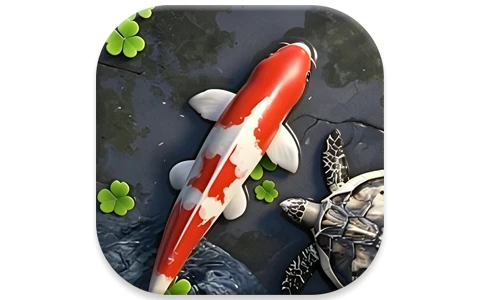 Water Garden 鱼池 v2.08,逼真的锦鲤池塘动态壁纸